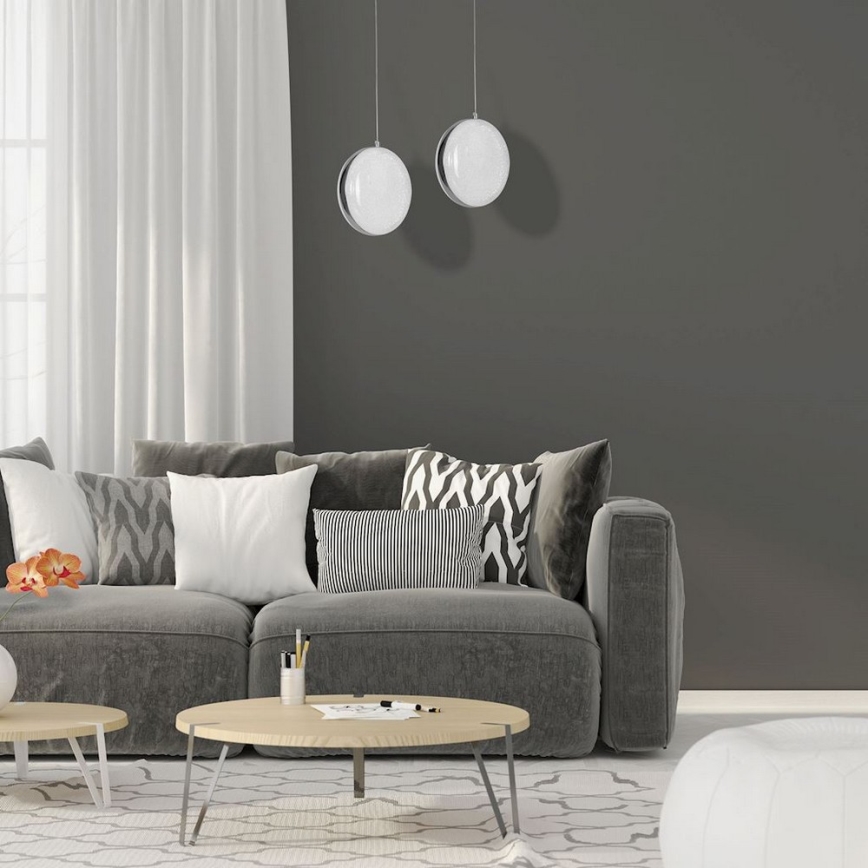 LED Ljuskrona med snöre LIRA LED/10W/230V