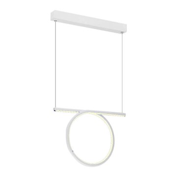 LED Ljuskrona med snöre LOOP LED/20W/230V vit