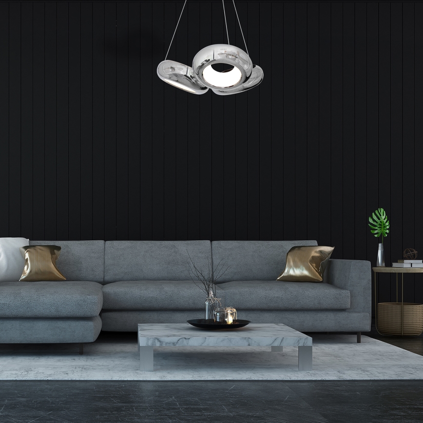 LED Ljuskrona med snöre MERCURIO 3xLED/12W/230V