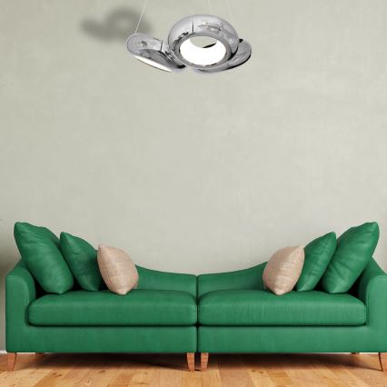 LED Ljuskrona med snöre MERCURIO 3xLED/12W/230V