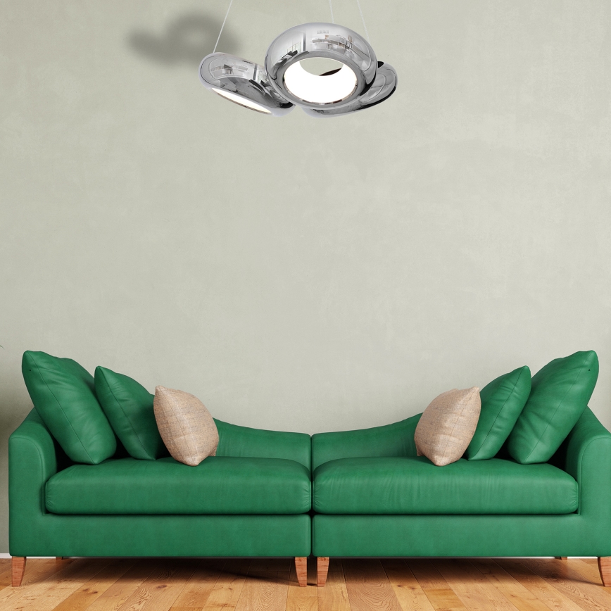 LED Ljuskrona med snöre MERCURIO 3xLED/12W/230V