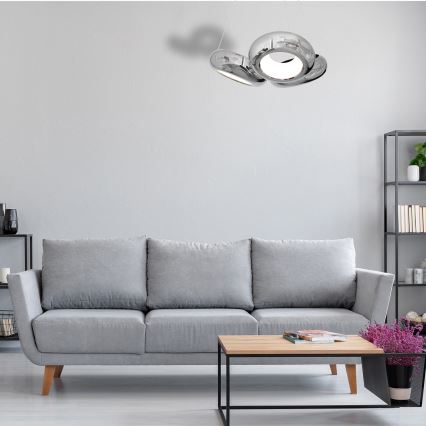 LED Ljuskrona med snöre MERCURIO 3xLED/12W/230V