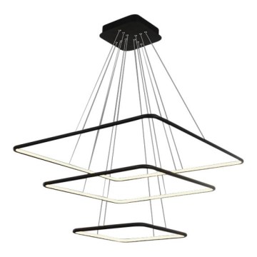 LED Ljuskrona med snöre NIX LED/117W/230V svart