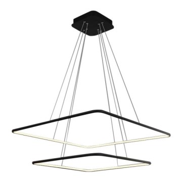 LED Ljuskrona med snöre NIX LED/50W/230V svart