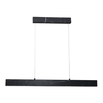 LED Ljuskrona med snöre PIERCE LED/18W/230V svart