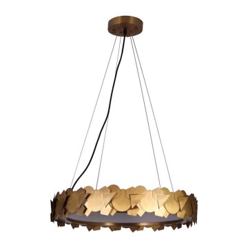 LED Ljuskrona med snöre SOHO GOLD LED/24W/230V