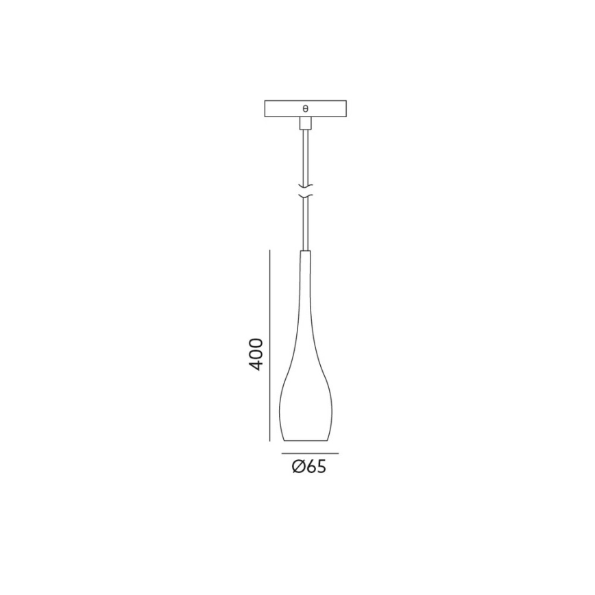 LED Ljuskrona med snöre TAMPERE LED/7W/230V