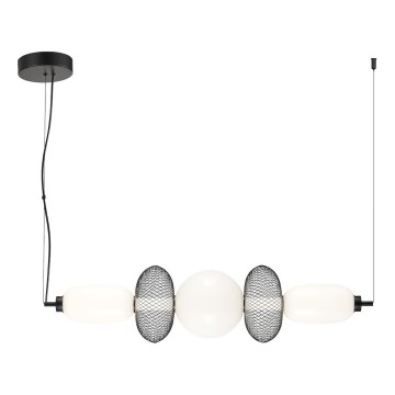 LED ljuskrona med textilsladd ARAME LED/32W/230V svart