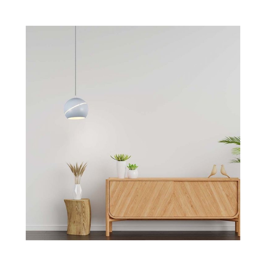 LED ljuskrona med textilsladd beröring LED/8,5W/230V 3000K vit