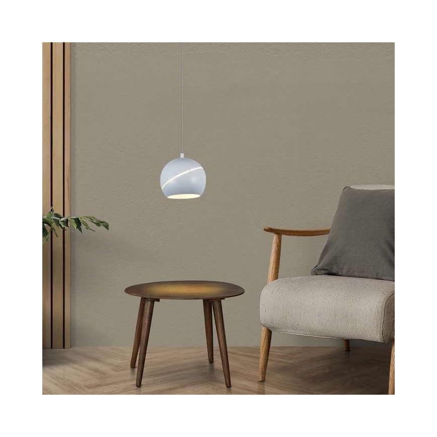 LED ljuskrona med textilsladd beröring LED/8,5W/230V 3000K vit