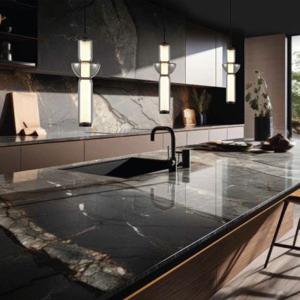 LED ljuskrona med textilsladd CAMPO LED/19W/230V