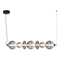 LED ljuskrona med textilsladd DAPHNE LED/40W/230V grå