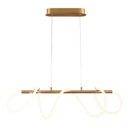 LED ljuskrona med textilsladd EMMA LED/38W/230V guld