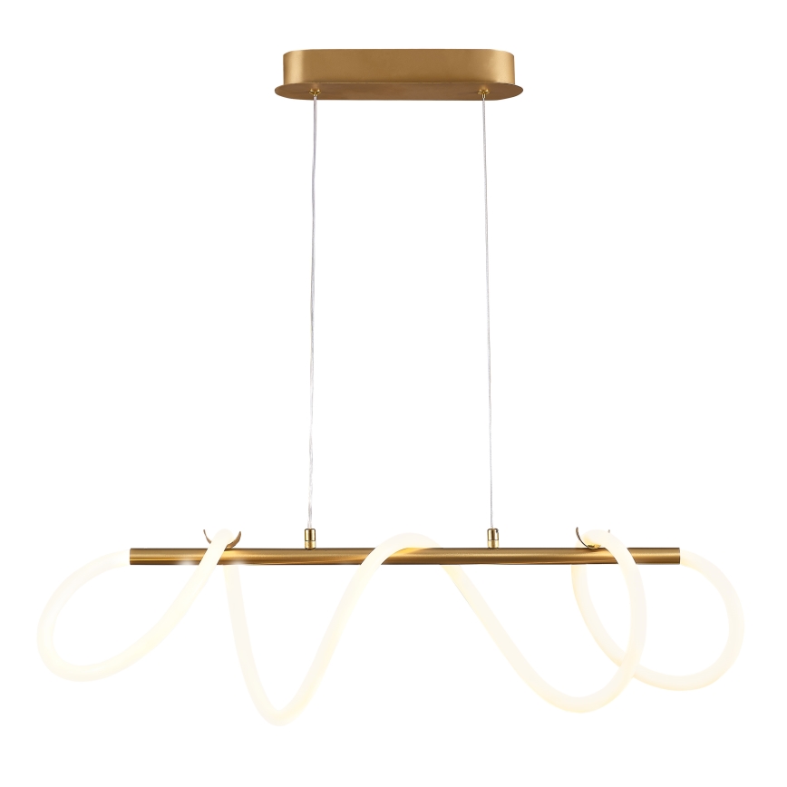 LED ljuskrona med textilsladd EMMA LED/38W/230V guld