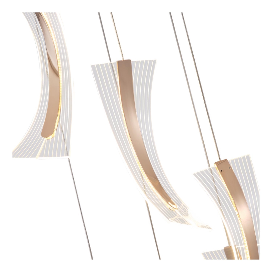 LED ljuskrona med textilsladd FIRENZE 6xLED/10W/230V 3000K