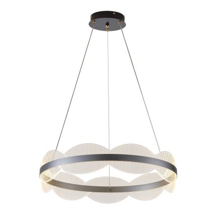 LED ljuskrona med textilsladd FIRENZE LED/60W/230V 3000K diameter 60 cm