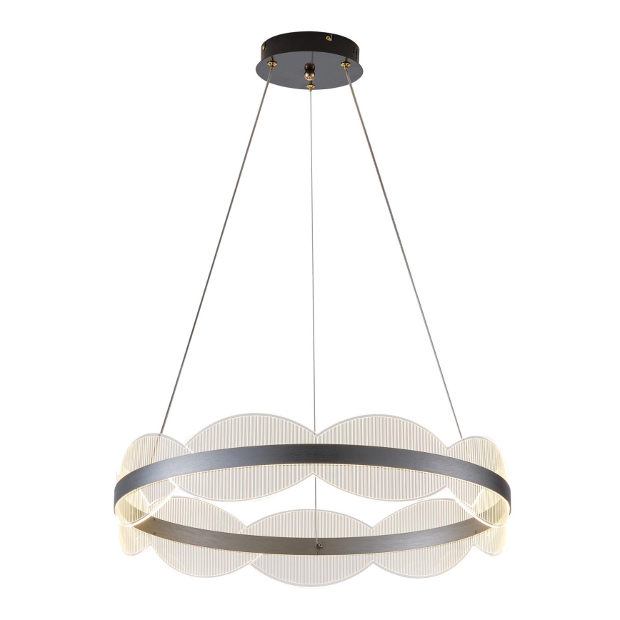 LED ljuskrona med textilsladd FIRENZE LED/60W/230V 3000K diameter 60 cm