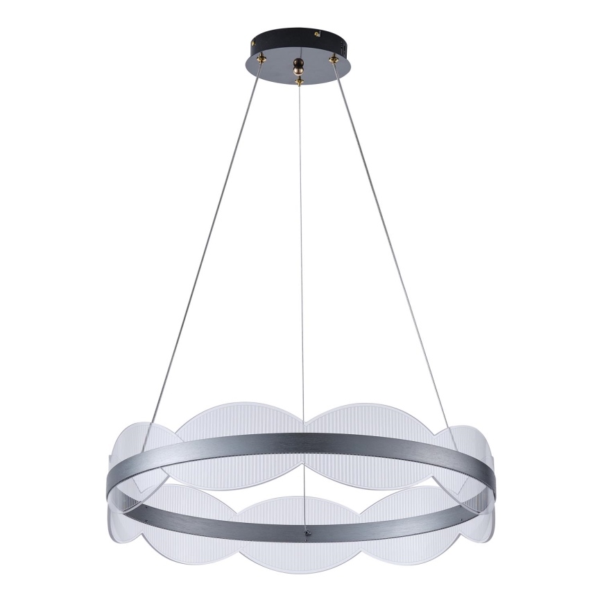 LED ljuskrona med textilsladd FIRENZE LED/60W/230V 3000K diameter 60 cm