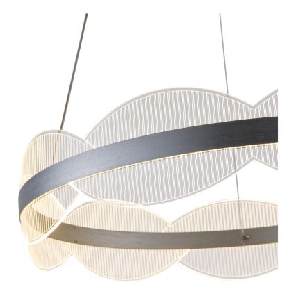 LED ljuskrona med textilsladd FIRENZE LED/60W/230V 3000K diameter 60 cm