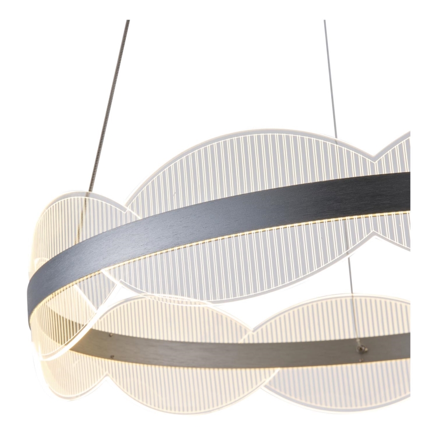 LED ljuskrona med textilsladd FIRENZE LED/60W/230V 3000K diameter 60 cm