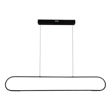 LED ljuskrona med textilsladd FRAME LED/42W/230V svart