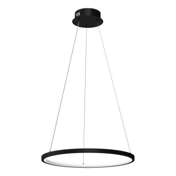 LED ljuskrona med textilsladd HOOP LED/27W/230V diameter 50 cm 4000K svart