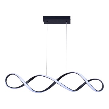 LED ljuskrona med textilsladd INFINITO LED/34W/230V svart