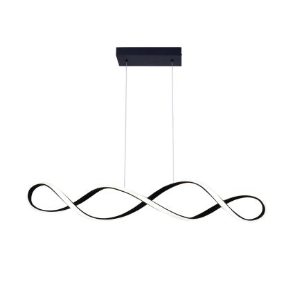 LED ljuskrona med textilsladd INFINITO LED/34W/230V svart