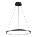 LED ljuskrona med textilsladd LEA LED/20W/230V 4000K diameter 50 cm svart
