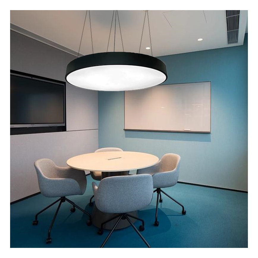 LED ljuskrona med textilsladd LED/100W/230V 4000K diameter 100 cm