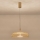 LED ljuskrona med textilsladd LED/10W/230V 3000K guld diameter 35 cm