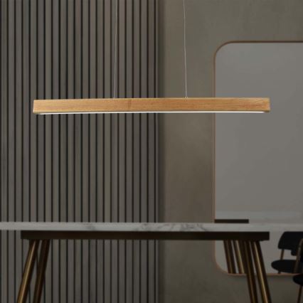 LED ljuskrona med textilsladd LED/12W/230V 4000K brun