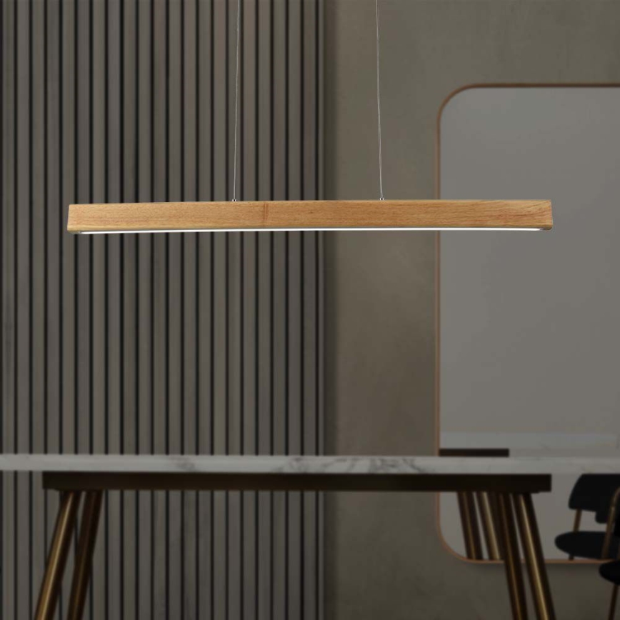 LED ljuskrona med textilsladd LED/12W/230V 4000K brun