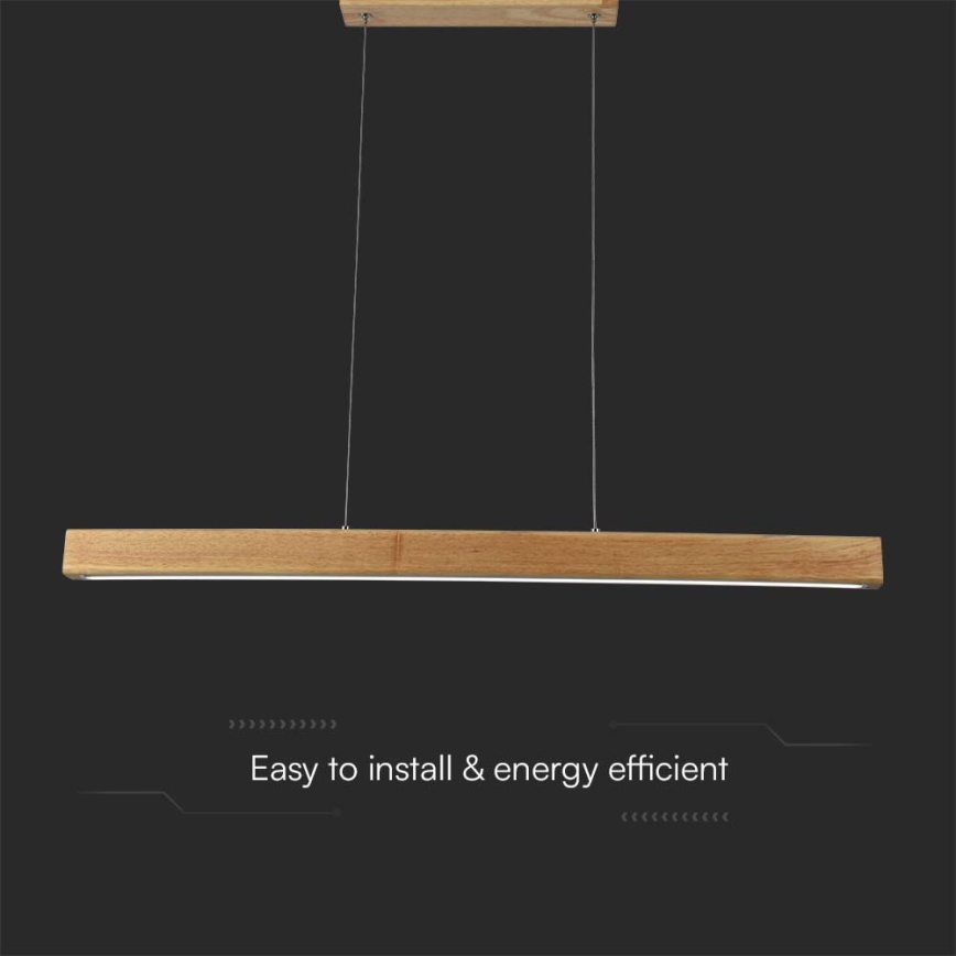 LED ljuskrona med textilsladd LED/12W/230V 4000K brun