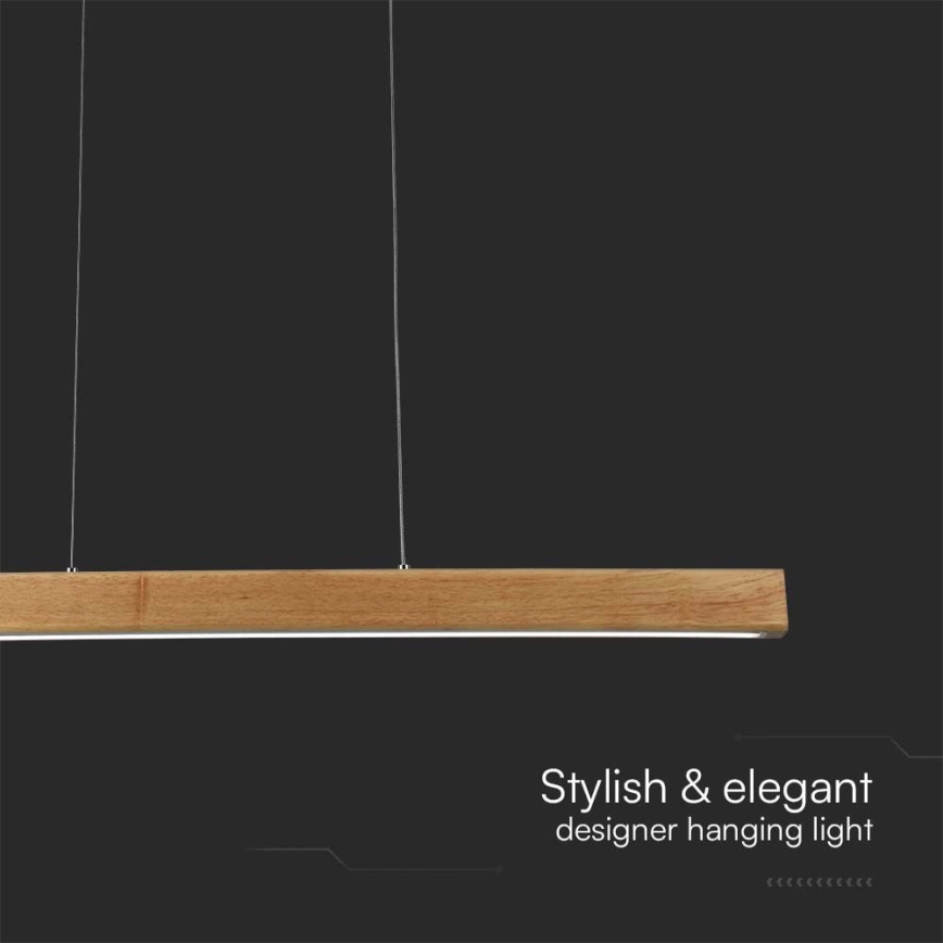 LED ljuskrona med textilsladd LED/12W/230V 4000K brun