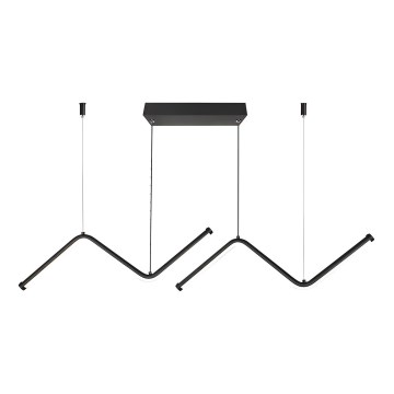 LED ljuskrona med textilsladd LED/12W/230V 4000K svart