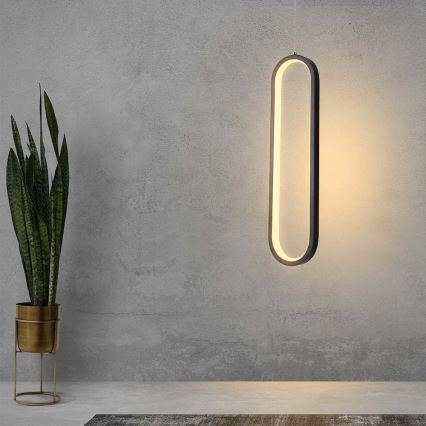 LED ljuskrona med textilsladd LED/13W/230V 4000K svart