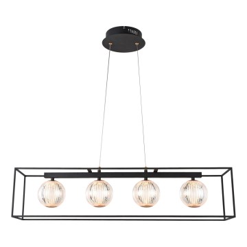 LED ljuskrona med textilsladd LED/14W/230V 3000K