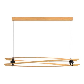 LED ljuskrona med textilsladd LED/15W/230V 3000K brun