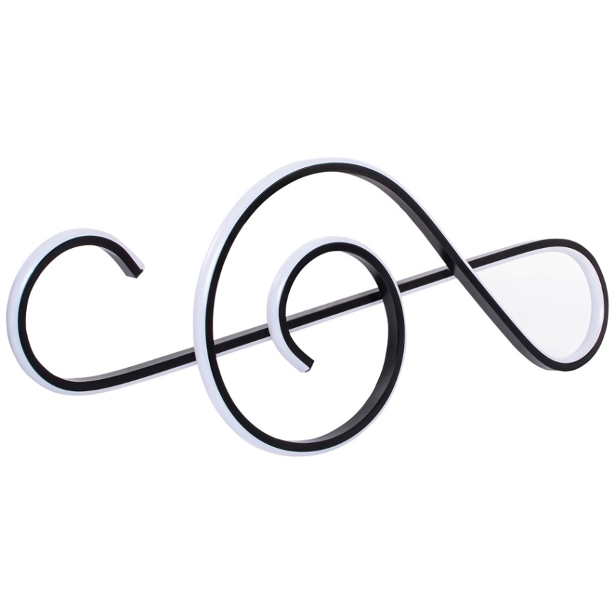 LED ljuskrona med textilsladd LED/18W/230V 3000K svart