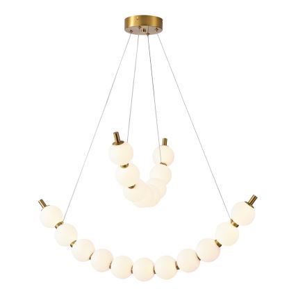 LED ljuskrona med textilsladd LED/19W/230V 3000K