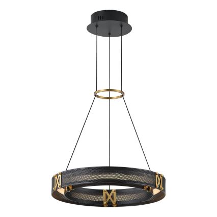 LED ljuskrona med textilsladd LED/21W/230V 3000K 42x120 cm