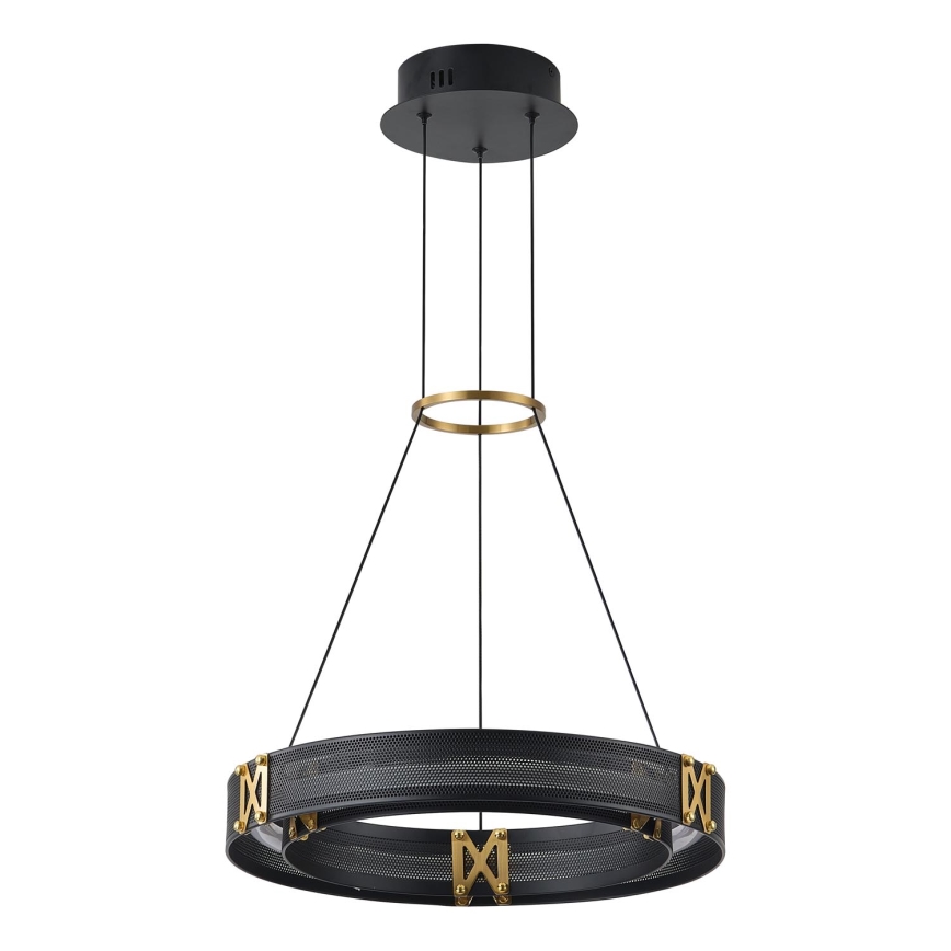 LED ljuskrona med textilsladd LED/21W/230V 3000K 42x120 cm