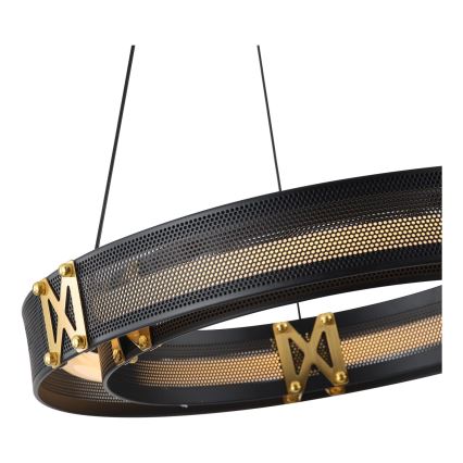 LED ljuskrona med textilsladd LED/21W/230V 3000K 42x120 cm