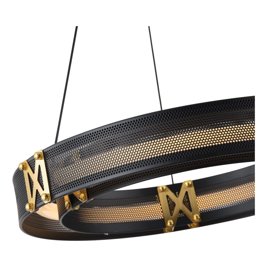 LED ljuskrona med textilsladd LED/21W/230V 3000K 42x120 cm