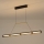 LED ljuskrona med textilsladd LED/21W/230V 3000K 45x120 cm