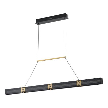 LED ljuskrona med textilsladd LED/21W/230V 3000K 45x120 cm