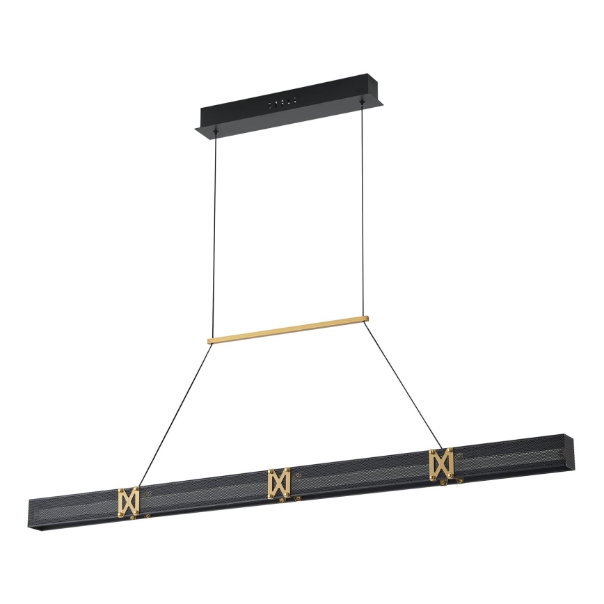 LED ljuskrona med textilsladd LED/21W/230V 3000K 45x120 cm