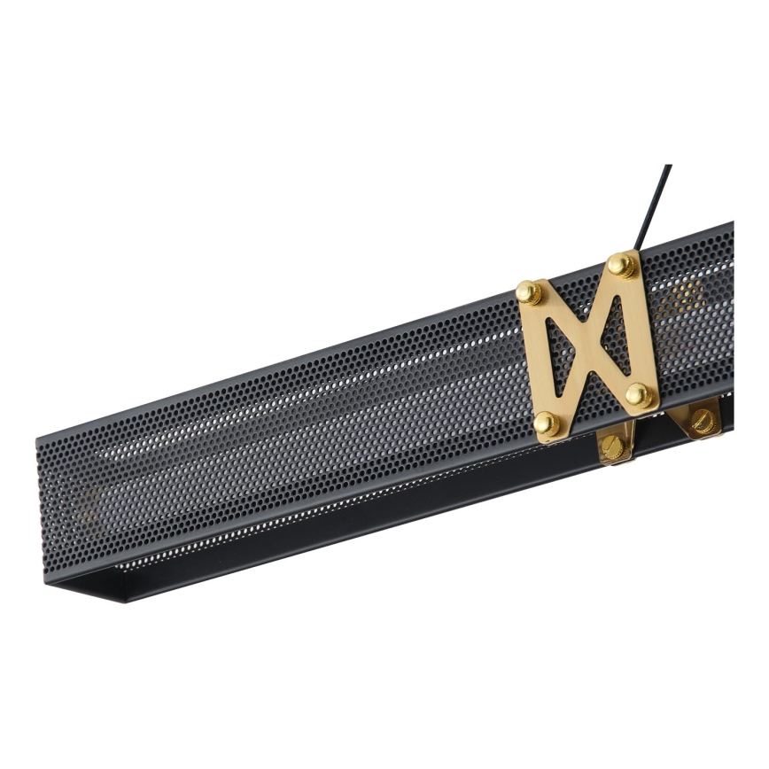 LED ljuskrona med textilsladd LED/21W/230V 3000K 45x120 cm