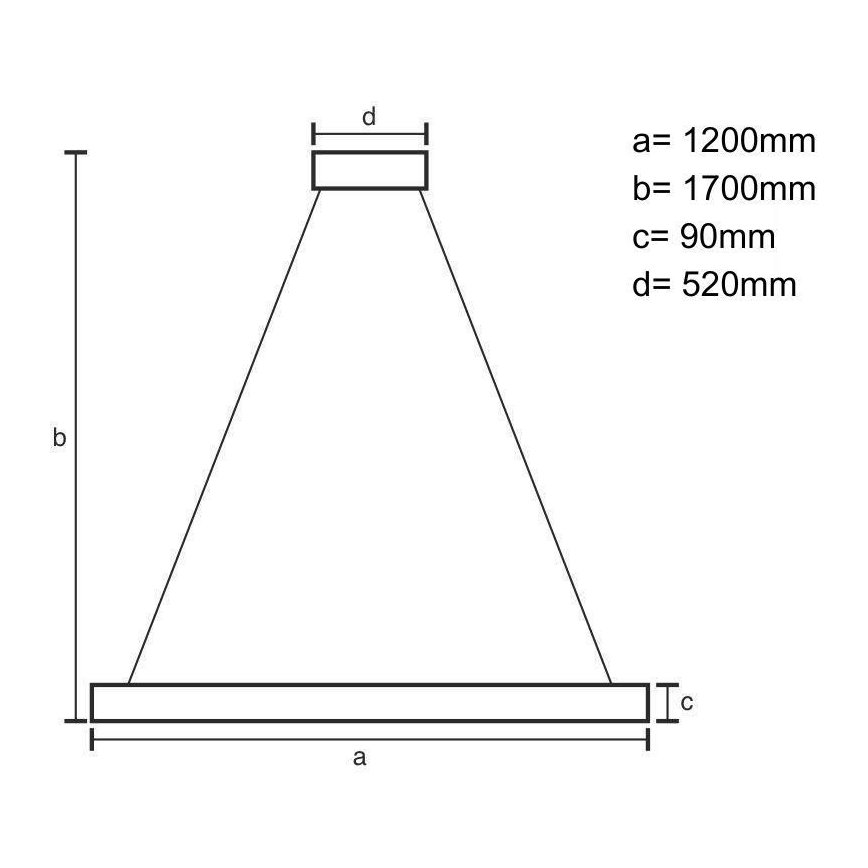 LED ljuskrona med textilsladd LED/22W/230V 4000K 120 cm ask/massivt trä